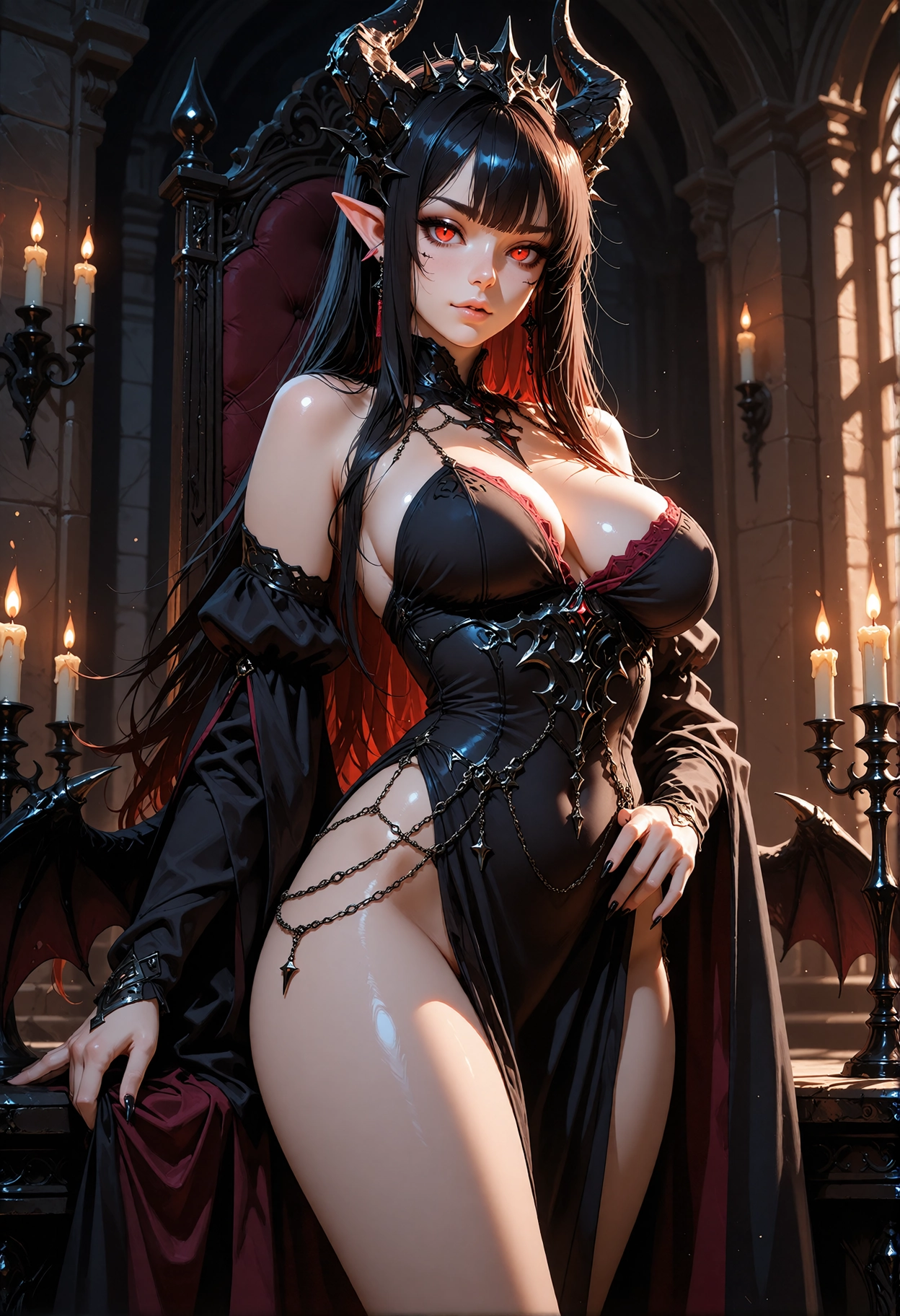 Ravienne — Demon (royal blood) anime ai girlfriend on Xotic AI